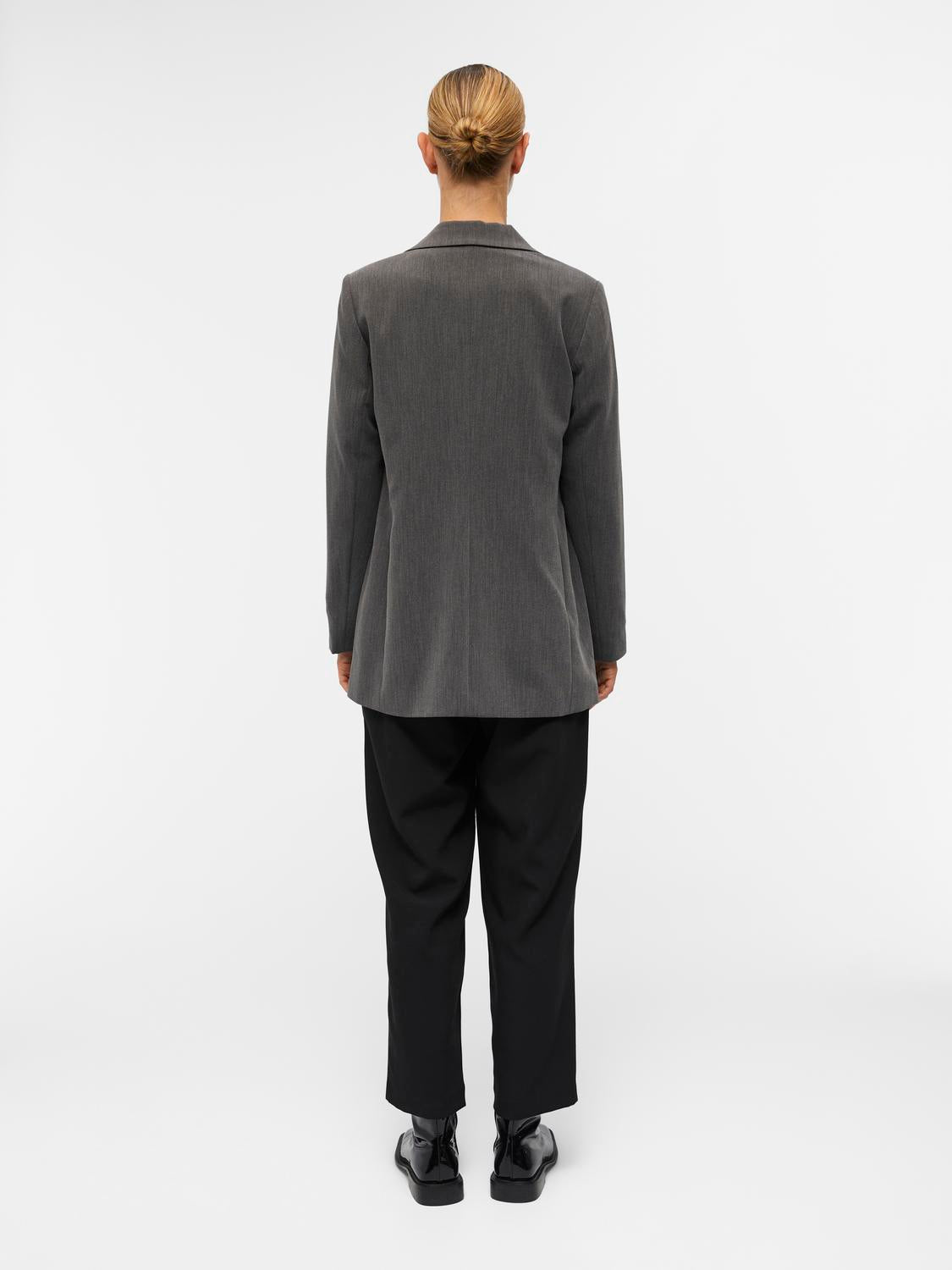 OBJSIGRID Blazer - Medium Grey Melange